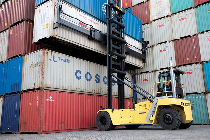 Container Handler at a port