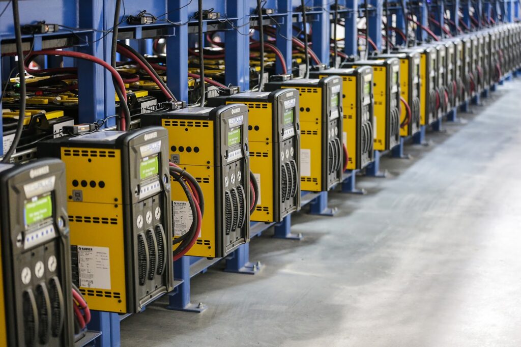 Forklift Battery Charging Station