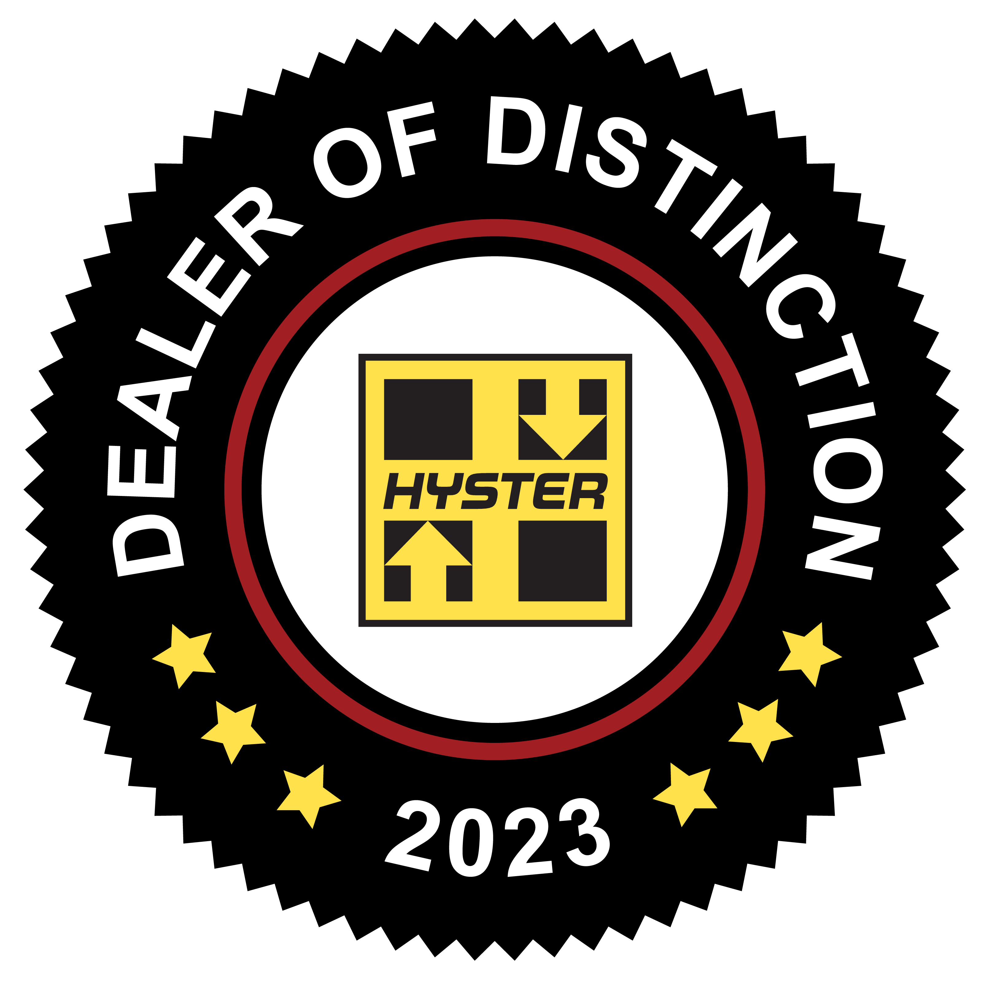 Hyster 2023 Dealer of Distinction Logo